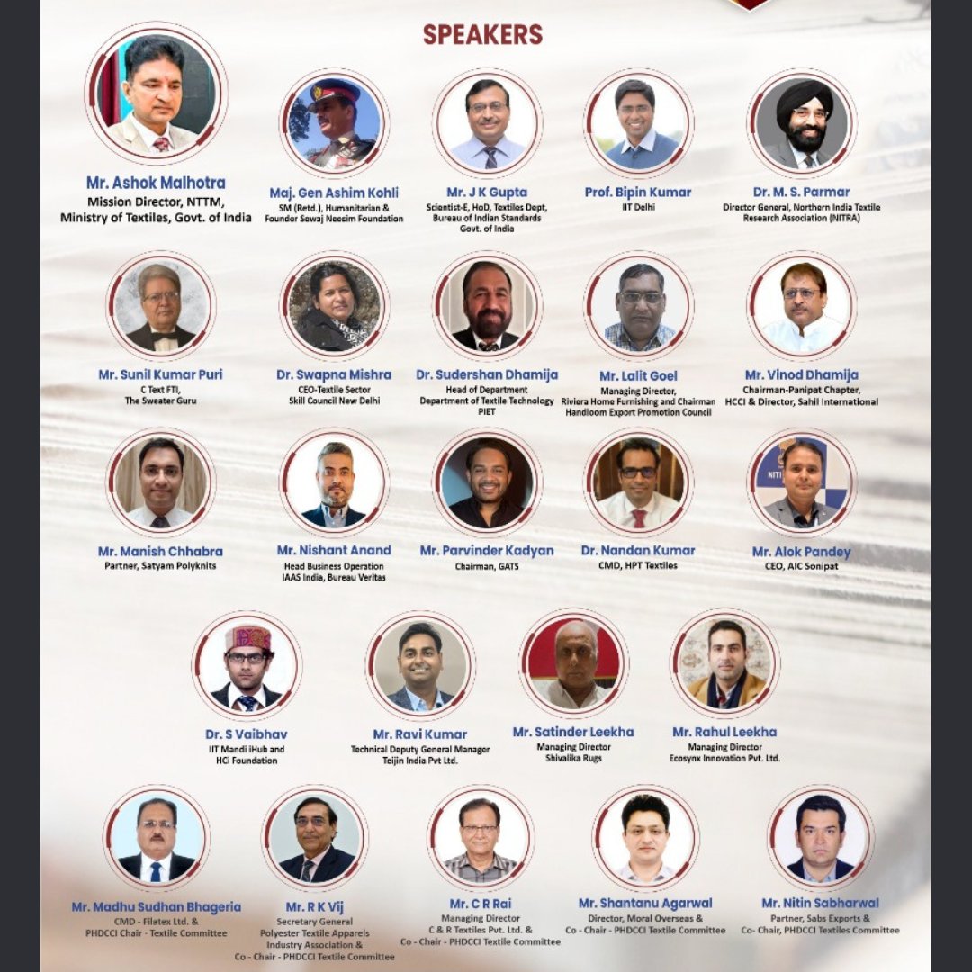 TextileValue's tweet image. Chintan Shivir 2025 | Panipat, Haryana

#ChintanShivir2025 #MinistryOfTextiles #NTTM #PHDCCI #TextileIndustry