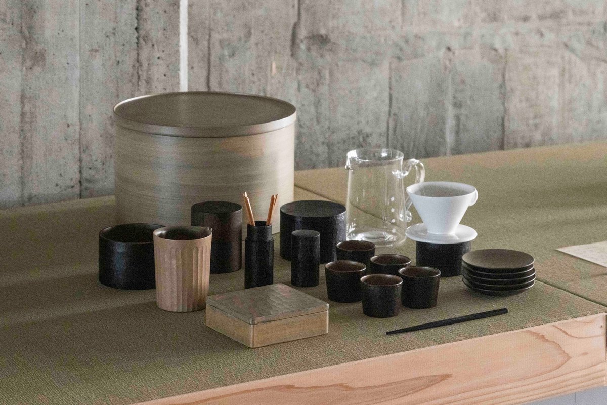 生活工芸と茶」展、開催中です（どなたでも御覧いただけます）。3作家