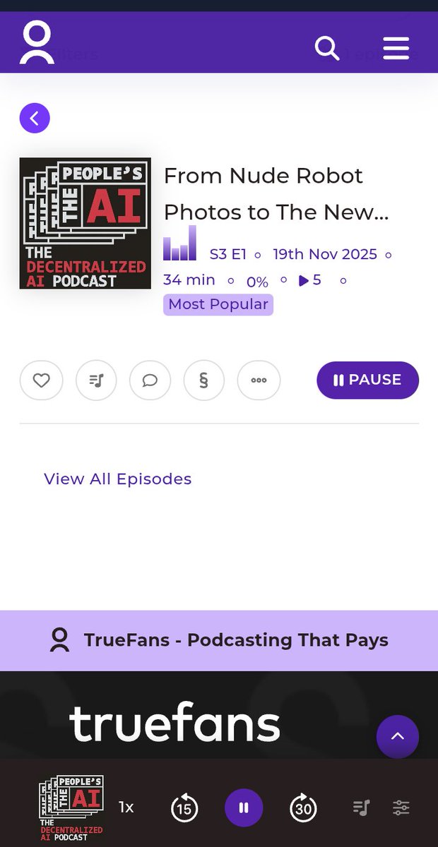 joseph957259691's tweet image. The People’s AI Podcast explores real stories, breakthroughs, and ideas shaping the future of AI. Earn XP by helping us spread the word.
#vana #DecentralizedData
#DataDAO 
@vana