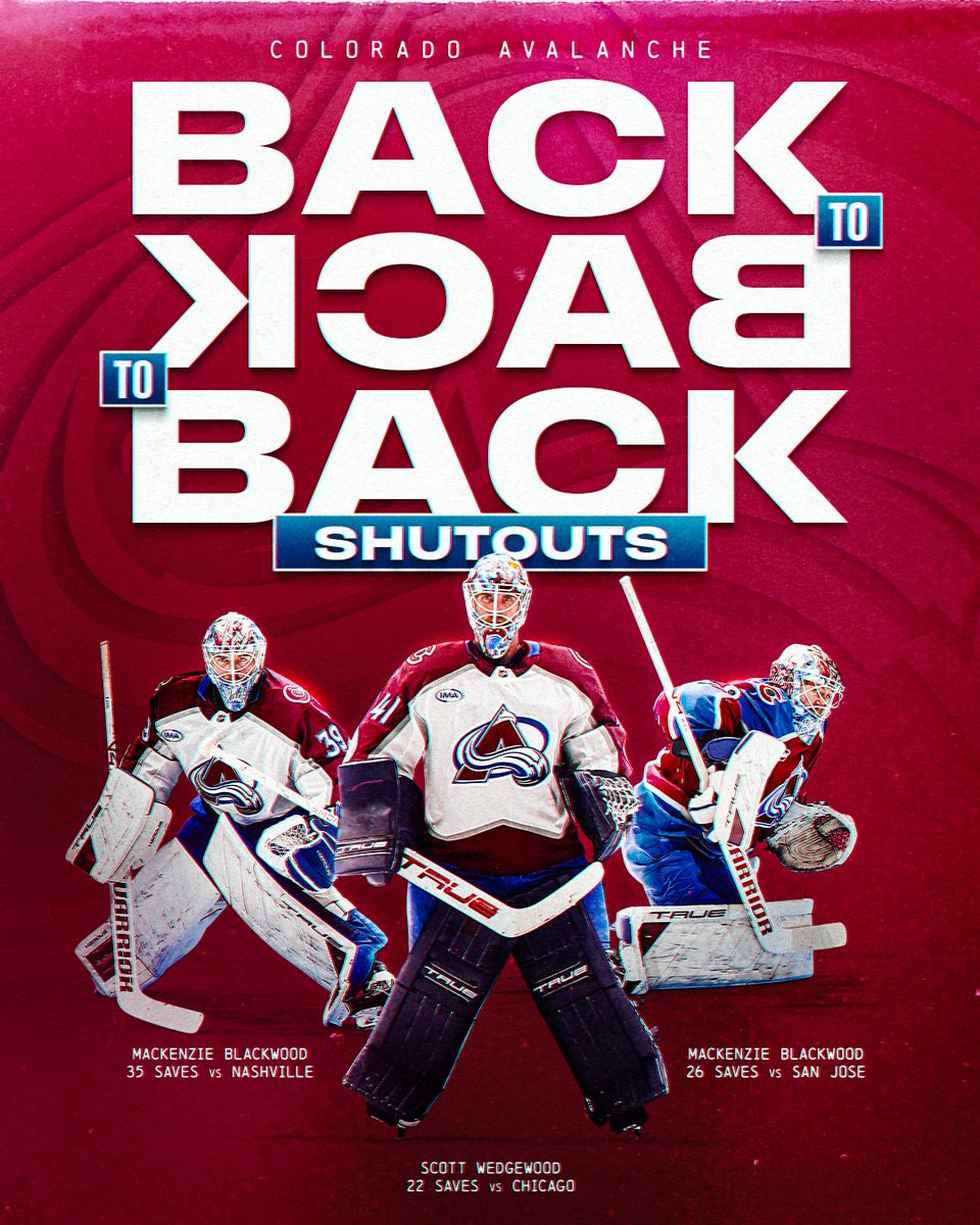 NHL's tweet image. A HAT TRICK OF SHUTOUTS 🙌