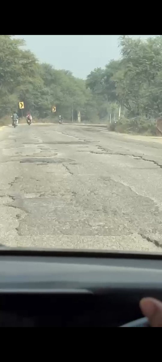 Connect2_Rj's tweet photo. The road between Nagaon and Firjorpur(248A) is in very bad condition. There are large potholes, and accidents are happening frequently. Kindly take immediate action to repair this road. https://t.co/TiP9pFGlLd