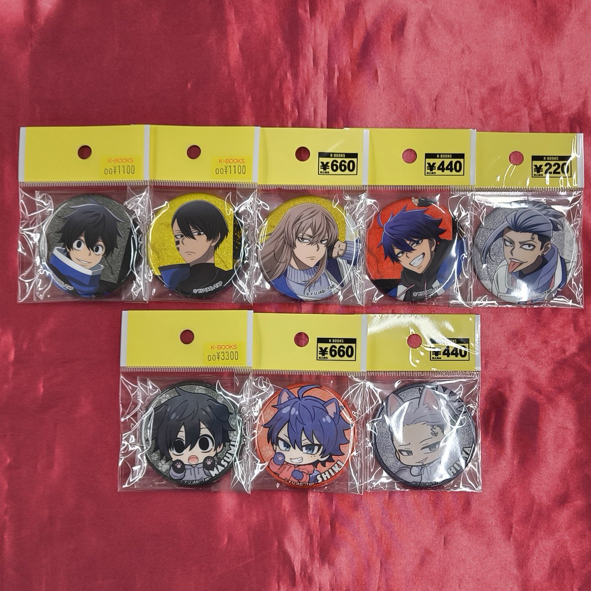 桃源暗鬼 ローソン グリッター缶バッジ 　全12種 入荷情報】 『桃源暗鬼』 ローソンコラボ グリッター缶バッジ 入荷