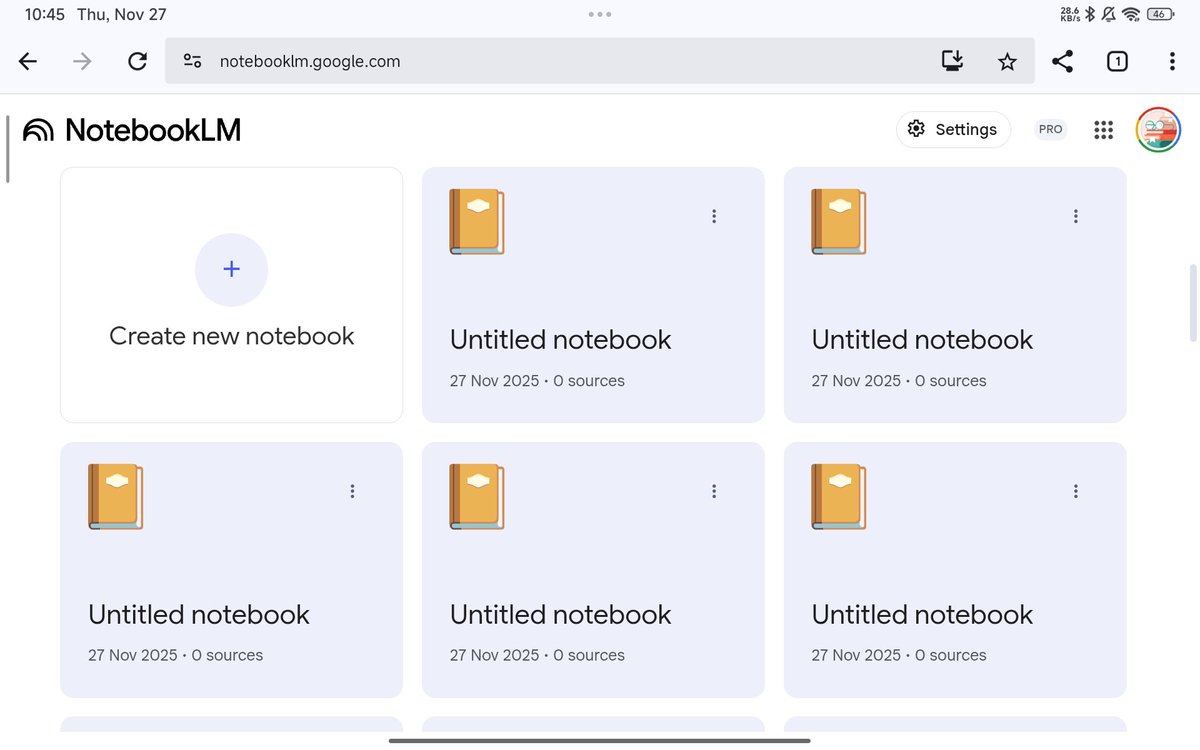 Sanju_x24's tweet image. NotebookLM is auto-creating multiple empty notebooks on my desktop without my action. Seems like a serious sync/UI bug. Please fix. @Google @NotebookLM 
#Google 
#NotebookLM #Bug
#googleindia