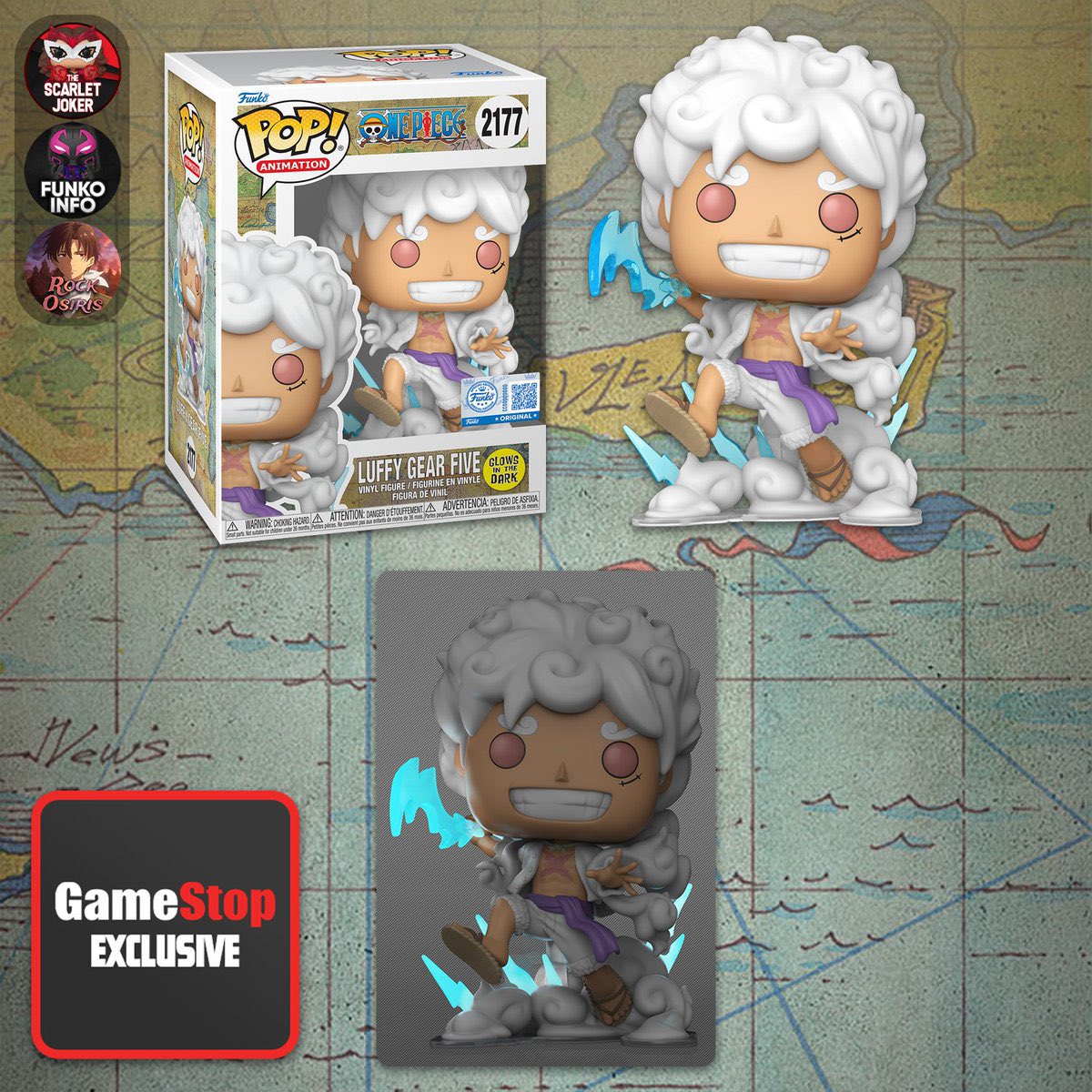OPMerchandise's tweet image. First look at GameStop exclusive Funko Pop! Luffy Gear Five (Glow in the Dark).

Coming soon.

#OnePiece
#FunkoPop