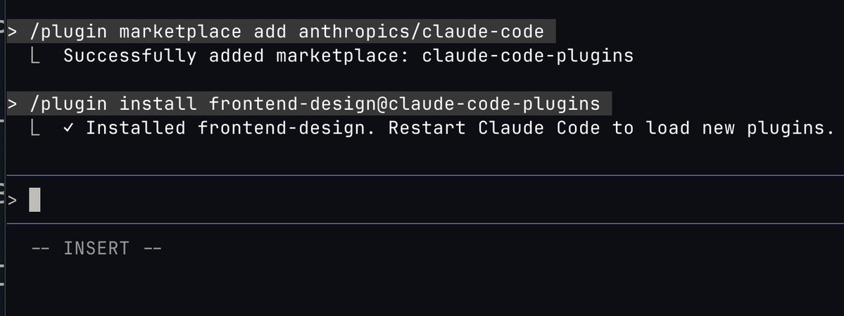 donvito's tweet image. Opus 4.5 can beat Gemini 3 in frontend      

Run these 2 commands in Claude Code:     

1. /plugin marketplace add anthropics/claude-code    
2. /plugin install frontend-design@claude-code-plugins  

try it