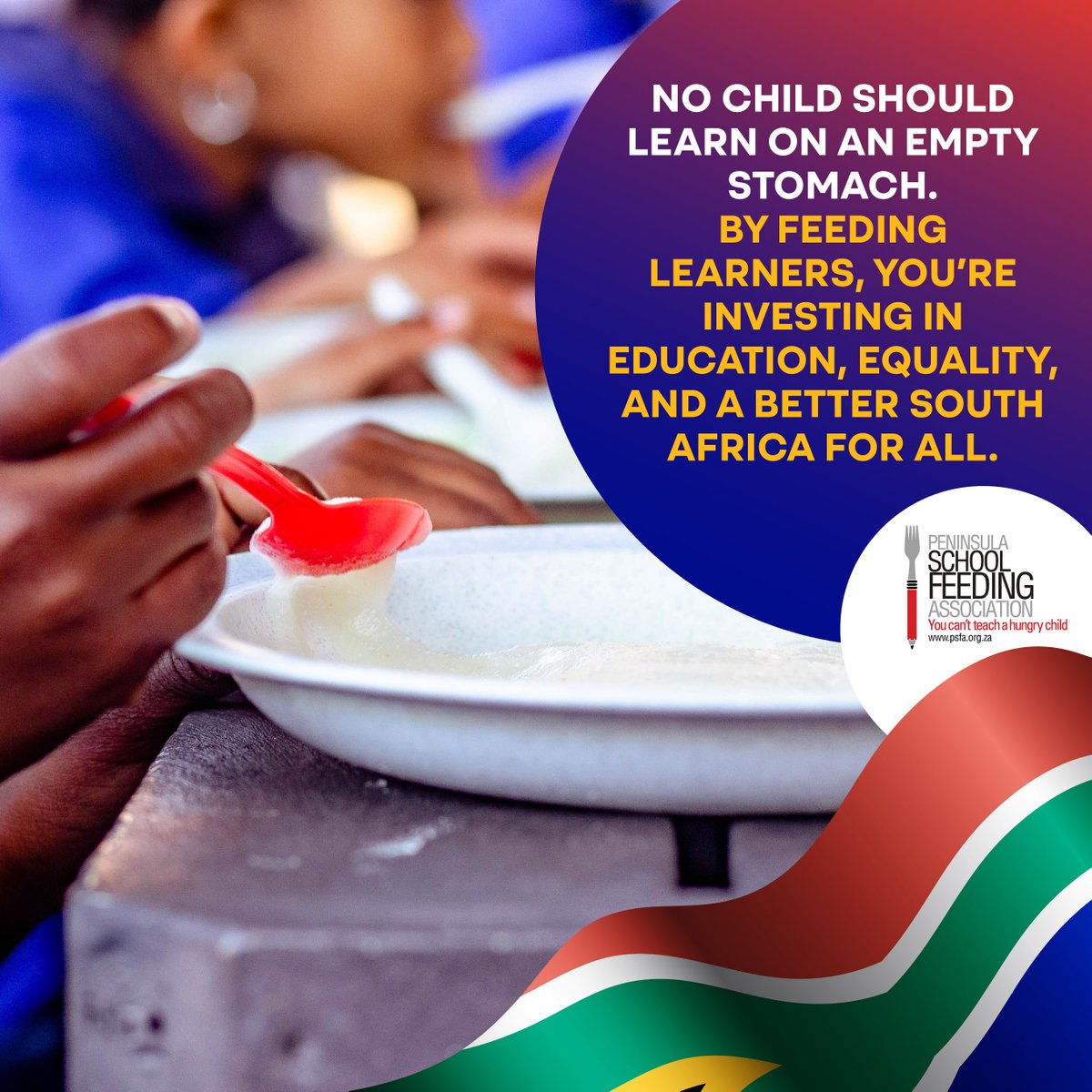 #GivingTuesday #PSFA #FeedPotential #NourishedMinds #MealsThatMatter #HopeInAction #InvestInTheFuture #BrighterFuturesSA