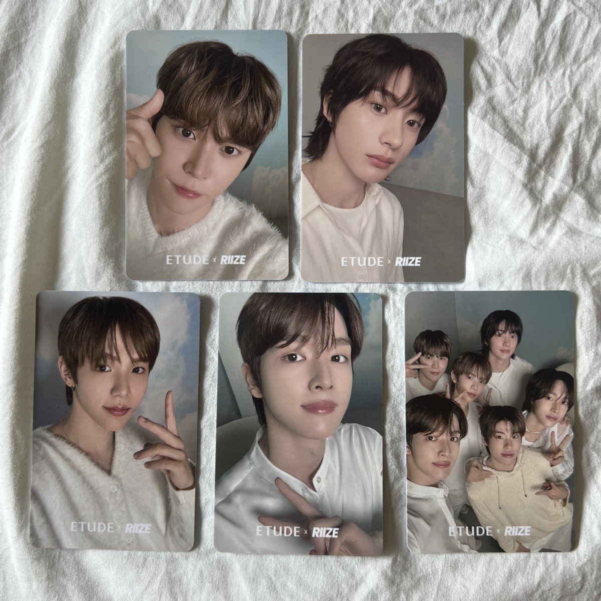 hanpkies's tweet photo. 🎸⋆⭒˚｡ การ์ด etude x RIIZE
ได้การ์ด 5 ใบ 🫧 200 รวมส่ง

#ตลาดนัดRIIZE https://t.co/ZofdLXqEH3