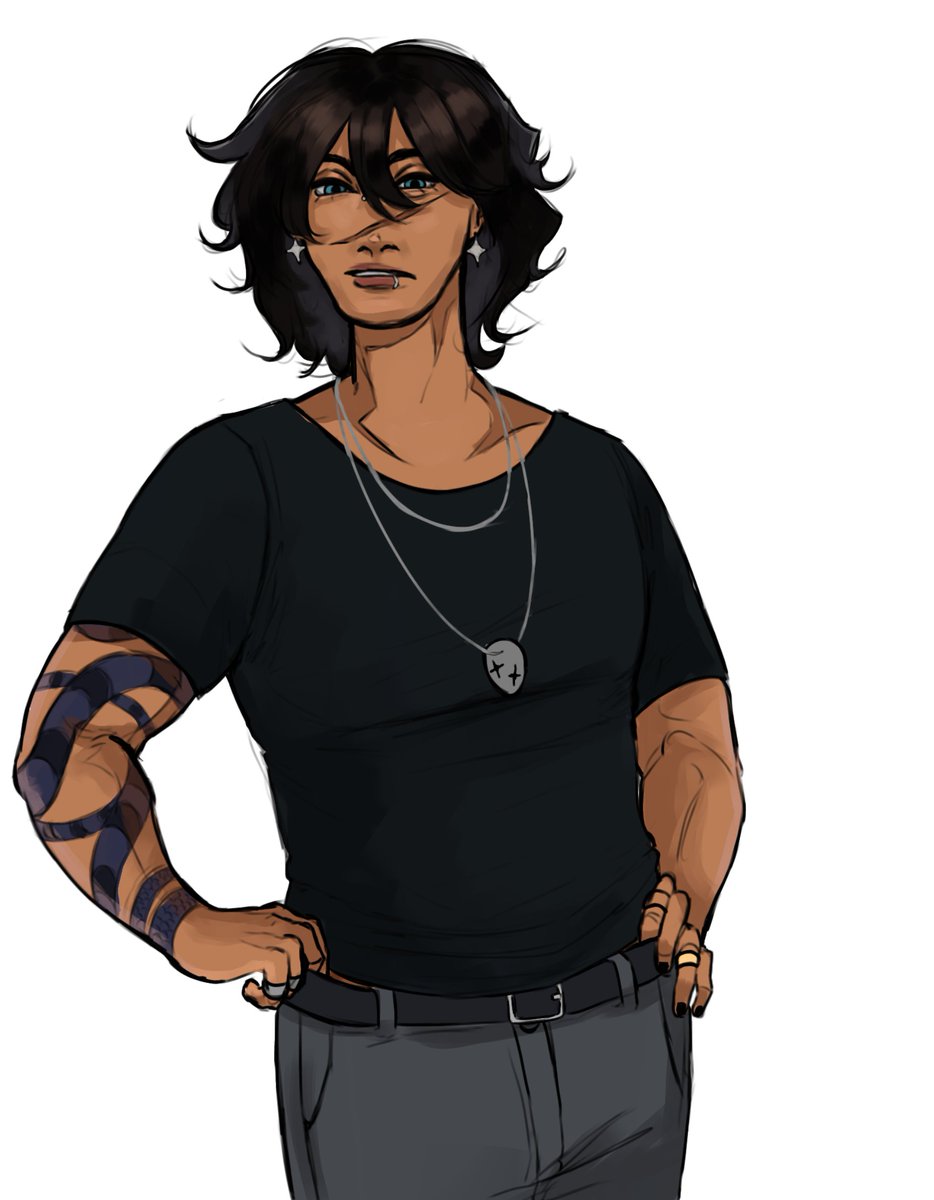 Ignore the wack tattoo design I'm trying new things for him
#sebastiansolace