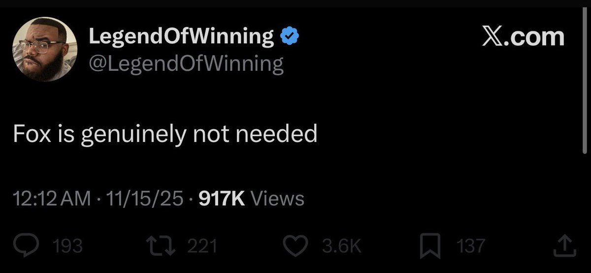 De'Aaron Fox tonight

37 PTS
5 REB
8 AST
3 STL &amp; 1 BLK
Spurs improve to 12-5. 4-1 without Wemby.

<a href="/LegendOfWinning/">LegendOfWinning</a> where are you at?