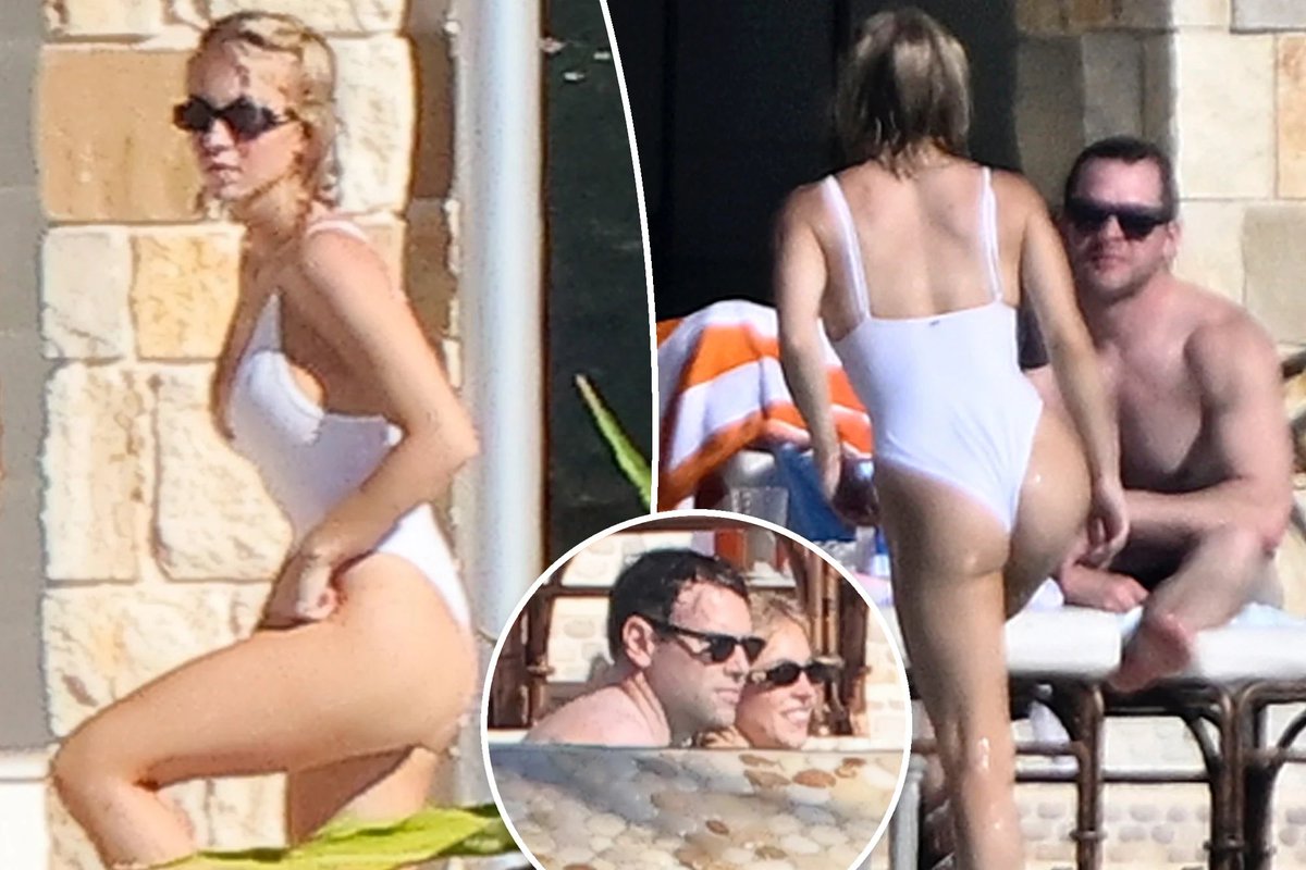 Sydney Sweeney, 28, flaunted her curves in a plunging white one-piece while vacationing with rumored boyfriend Scooter Braun, 44, at her Florida Keys mansion on November 23, 2025.