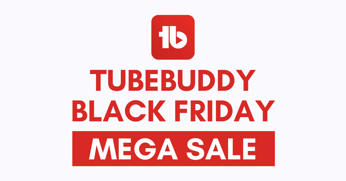 TubeBuddy Black Friday 2025 is here! 🎉

Up to 40% off all plans + 50% off Pro for channels with fewer than 1,000 subs.

Optimize, grow, and monetize your YouTube channel smarter with AI tools.

👉Activate TubeBuddy Black Friday Deal: successpixel.com/go/tubebuddy