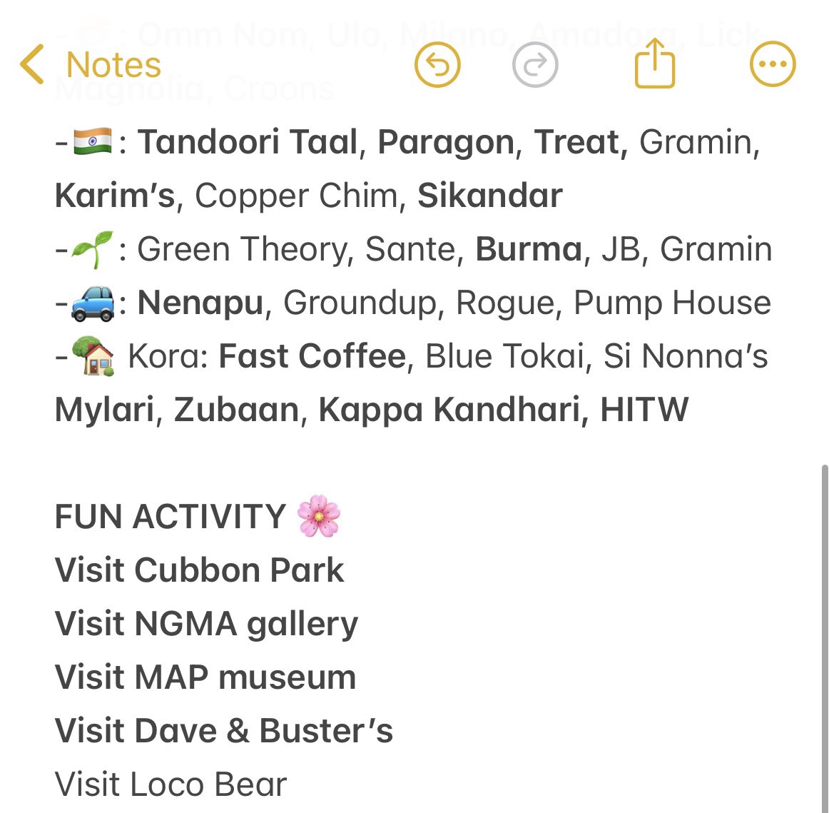 TashaDsilva's tweet image. my most loved spots in Bangalore ft. emoji index
