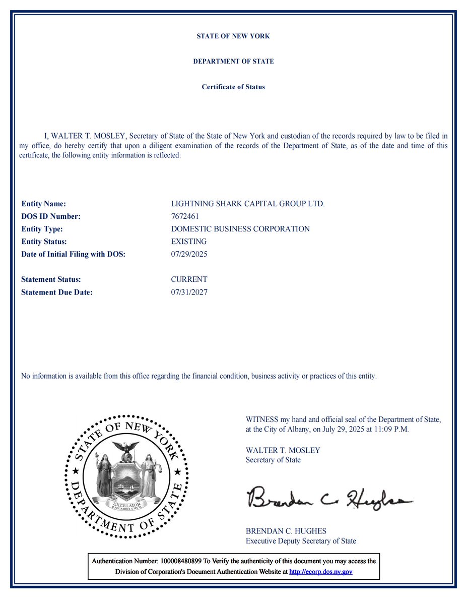 Our credentials are transparent and can be freely verified on our government website. Our funds are also transparent; any user can check which exchange their funds are used for trading and profiting by checking their own orders.
apps.dos.ny.gov/publicInquiry/     ecorp.dos.ny.gov