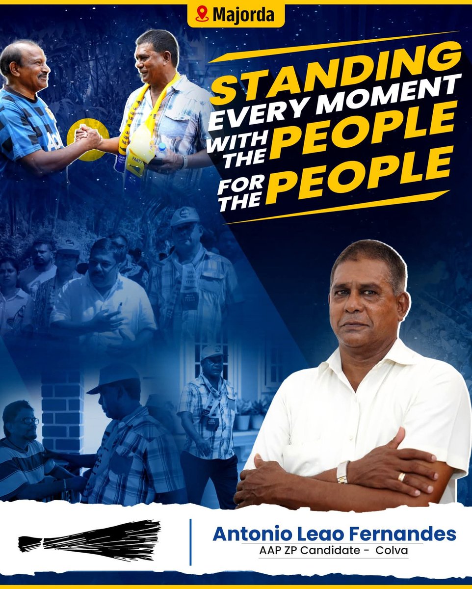 AAPGauravSingh's tweet image. AAP ZP Candidate Antonio Leao Fernandes from Colva is on the ground. Going door to door, meeting people, and understanding their real issues.

#aapgoa