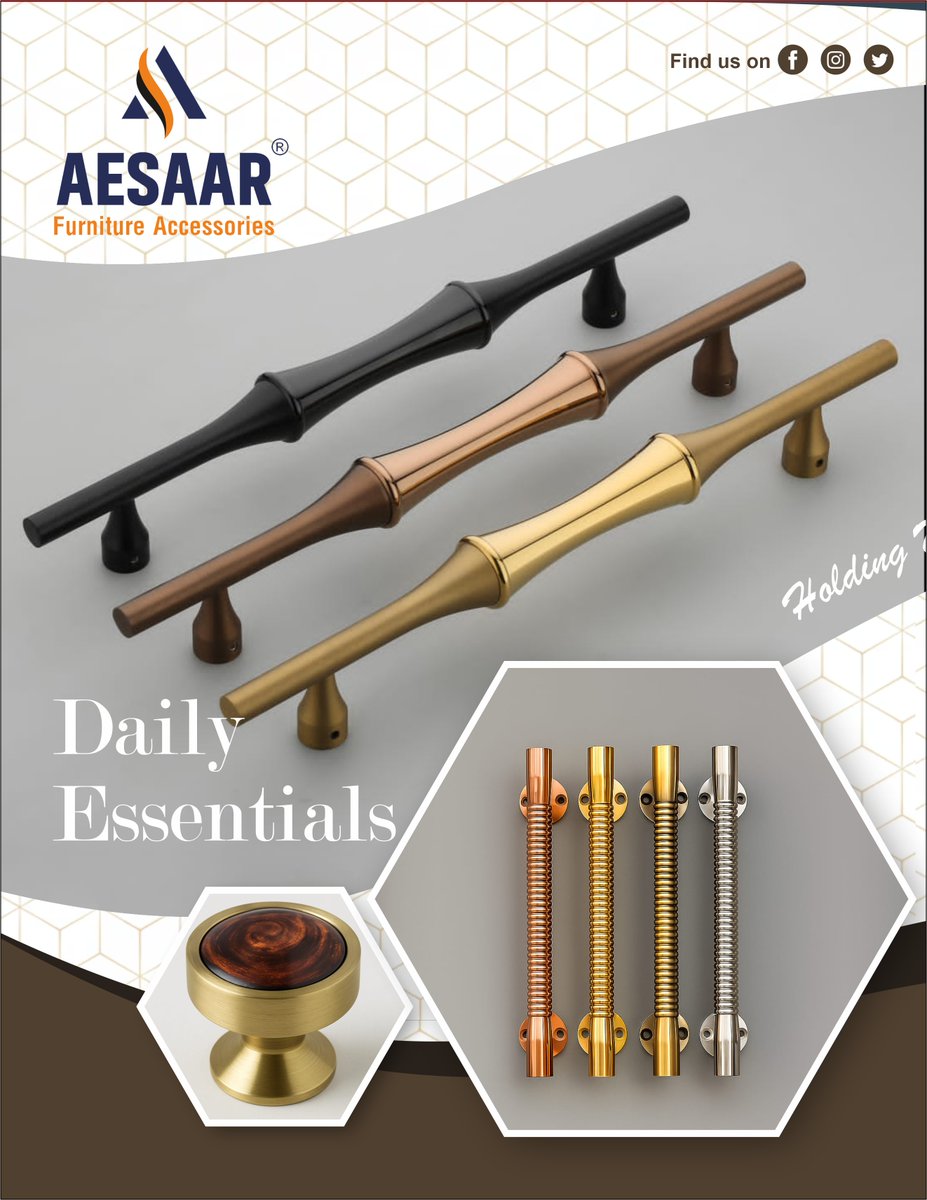 clue_hardware's tweet image. Explore Our Wide Range Online : l.sanitaryclue.in/Wgg6co

📷 Contact:
Sitaram Enterprises

Address: Dhebar Road, Rajkot, Gujarat, India
Website: aesarindia.com
Contact No.: +91 73591 75628, +91 63533 37669

#AESAAR #FurnitureAccessories #HardwareDesign #DailyEssentials