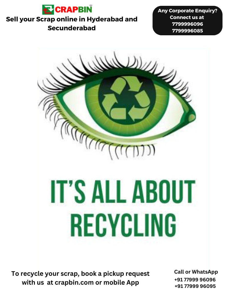 Crapbin1's tweet image. ♻️ Keeping our city clean starts with responsible recycling. Let’s make every scrap count! 🌱
It’s all about recycling.