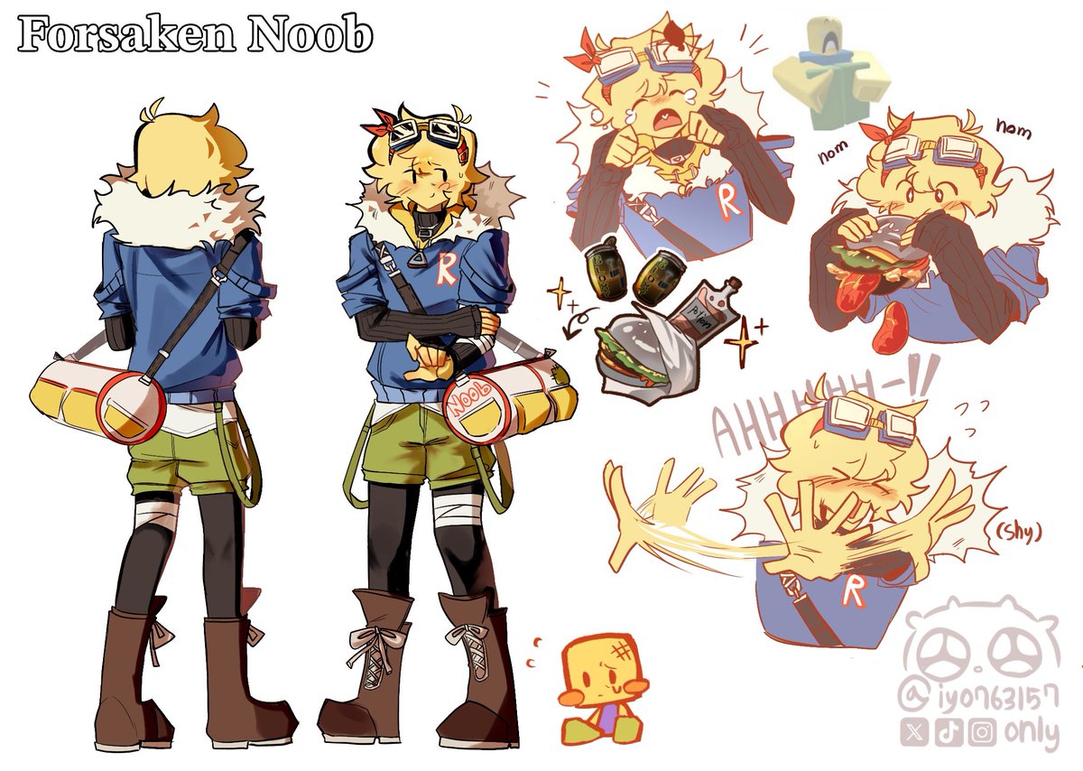 iy0763157's tweet image. #forsaken #Noob 
💛💙