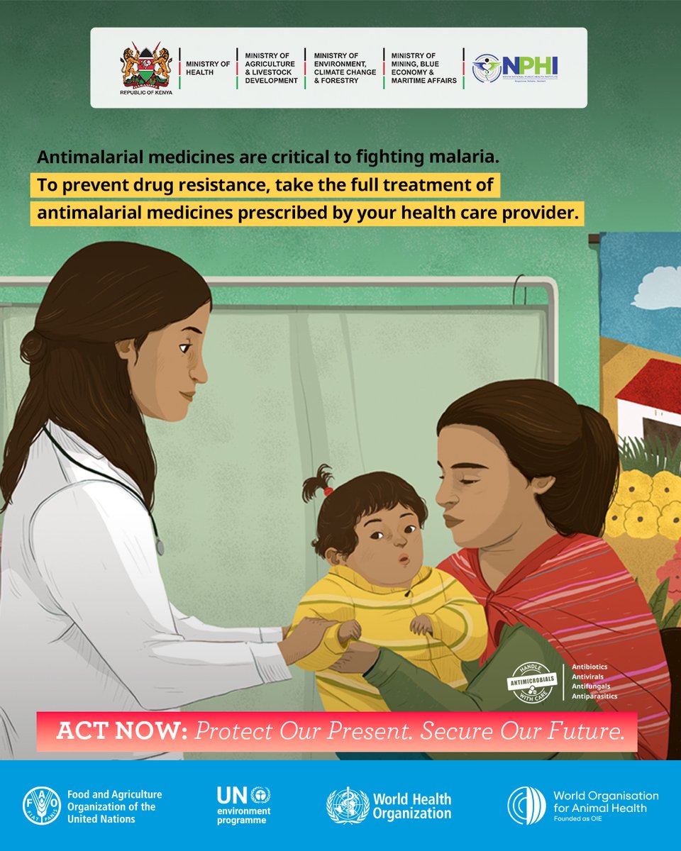 AMRNowKe's tweet photo. Vaccines: A Vital Tool Against AMR! Vaccines prevent infectious diseases, which dramatically reduces the need for antibiotics and other antimicrobials in the first place. 
Get vaccinated as recommended and use medicines only when absolutely necessary. 
#OneHealth #WAAW2025 #AMR https://t.co/XRlWqXSS3a