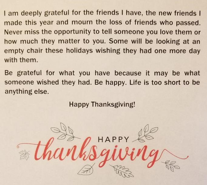 TrueBlueNude's tweet photo. In the US, we will be celebrating #Thanksgiving today. It is time to reflect on what and who we are grateful for. https://t.co/ICzQdcMzvQ