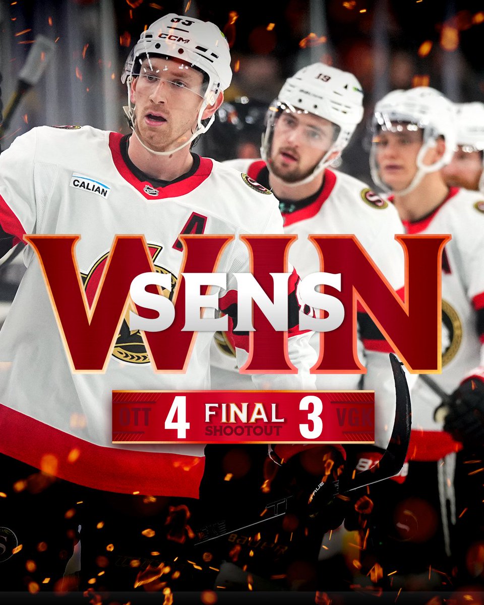 Senators's tweet image. WINNER WINNER CHICKEN DINNER ‼️

#GoSensGo