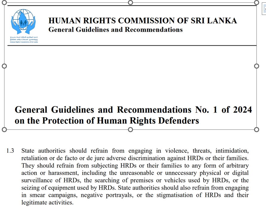 rukitweets's tweet photo. @SL_PoliceMedia summons to Trinco based activist (#HRD) of #Thaalam & journalist #Hayan violates IGP’s circular that suspects summoned must be informed of allegations & others informed reasons for summons. #Hayan not informed if summoned as suspect, witness or in what capacity https://t.co/fwDenPIafq