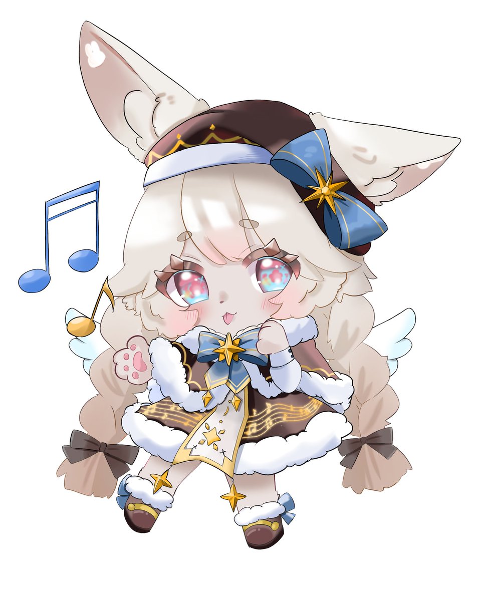 mog_IRIAM's tweet photo. ということで！！！
パネル開けありがとうございました！！！！
とらしゃ(@pa9pa9_dq)に描���てもらったかわいい聖歌隊SDだお🐰
めちゃかわ〜〜〜〜！！！！！！！！！！！！！！！！！！！！！！！！ https://t.co/iqVsDGsS1d
