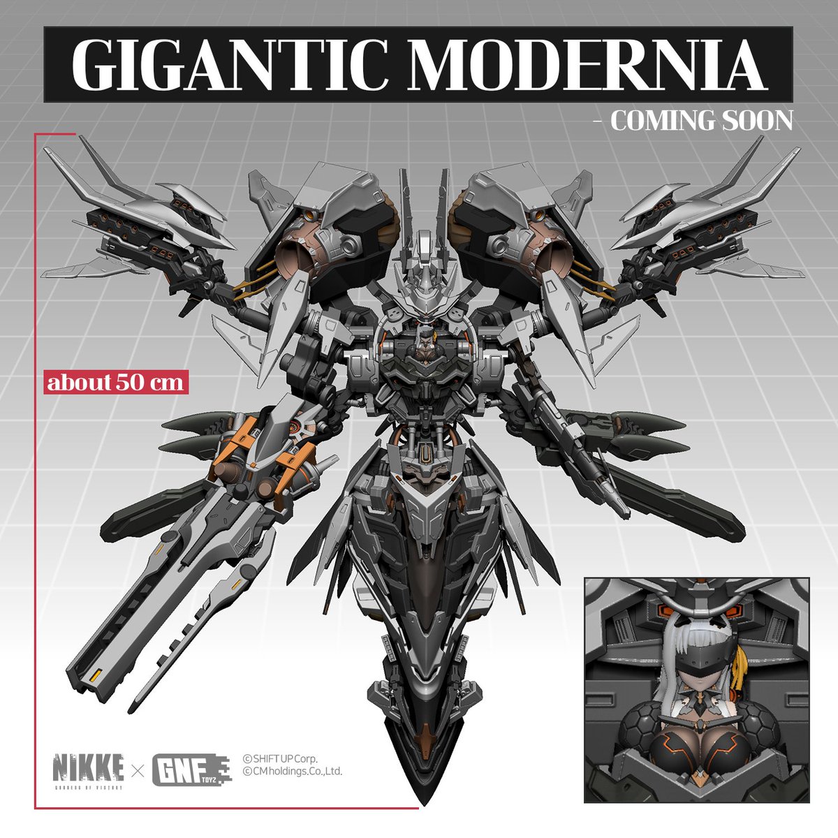 NIKKE Exhibition モダニア 等身大 スタンディ NIKKE」モダニアの等身大フィギュアが登場！【#ニコニコ超会議2024