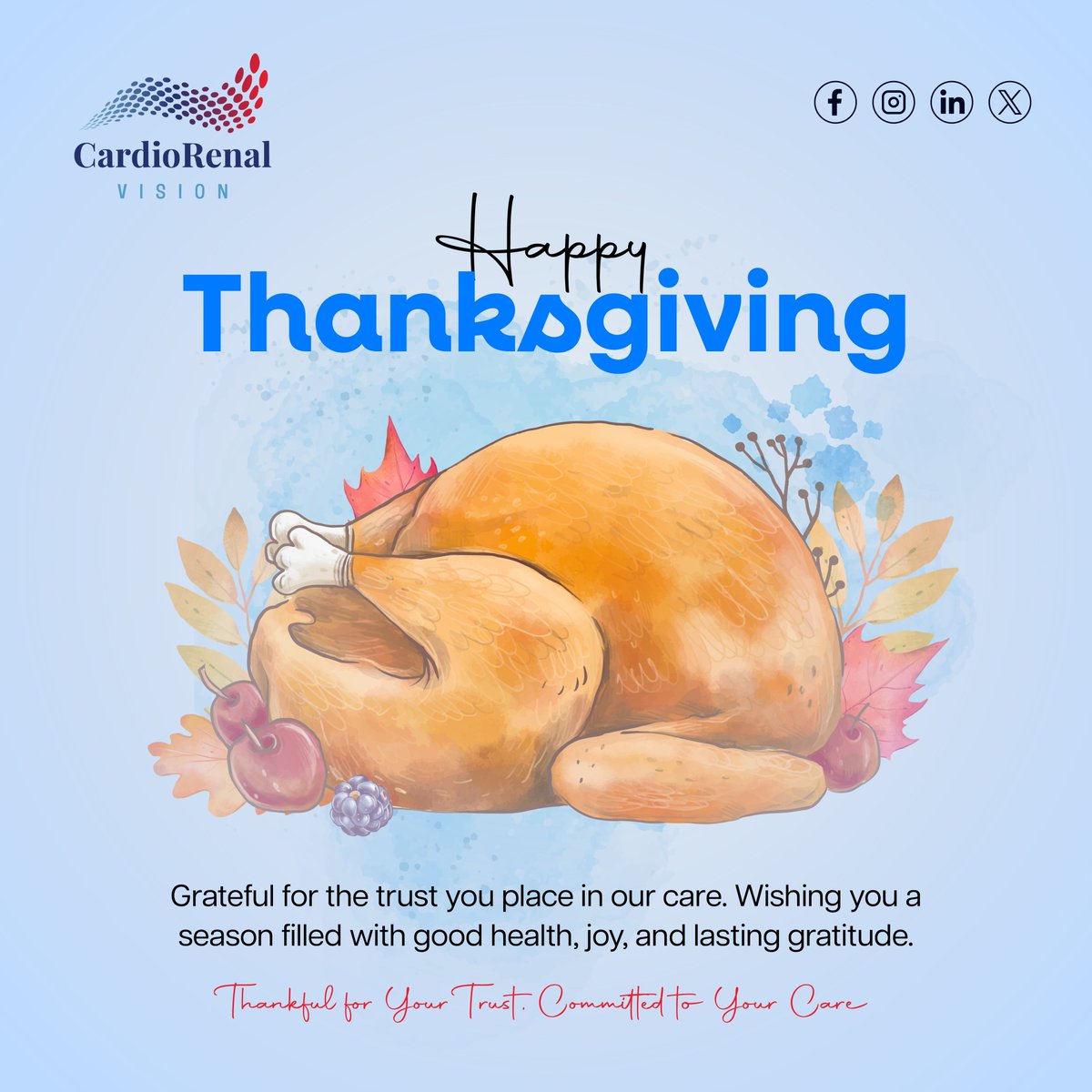 CardiacVision's tweet image. This #Thanksgiving CRV is thankful for the trust you place our hands Your confidence inspires us to care with greater compassion and purpose Wishing you a joyful season filled with health, happiness, and gratitude #florida #texas #Illinois #Washington #Oregon #cardiorenalvision
