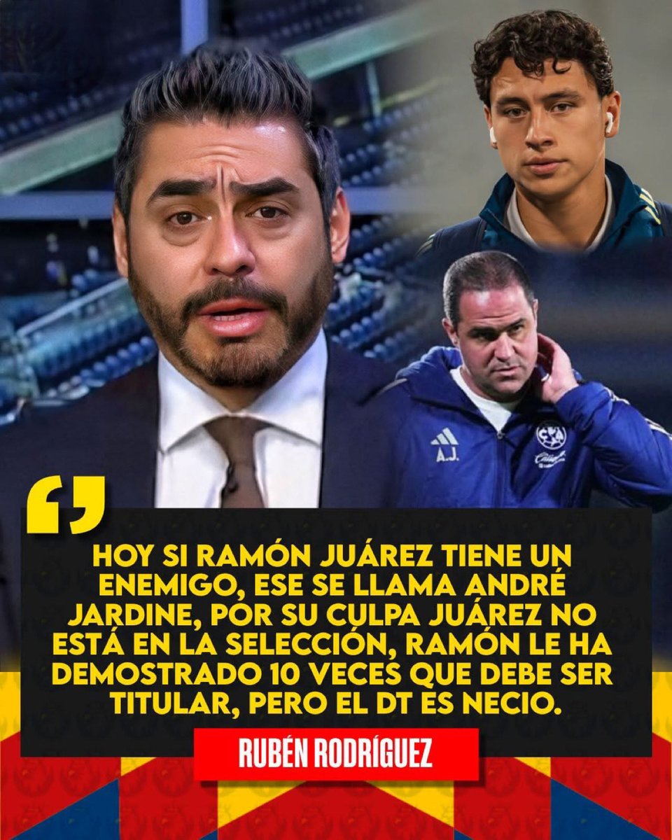 😡🤯RUBÉN RODRÍGUEZ explota en el programa de la Última Palabra por elegir a Lichnovsky sobre Ramón Juárez y lo señala como el principal culpable de que Ramón Juárez no este jugando en la selección mexicana. 
No bajó de necio al entrenador Azulcrema.