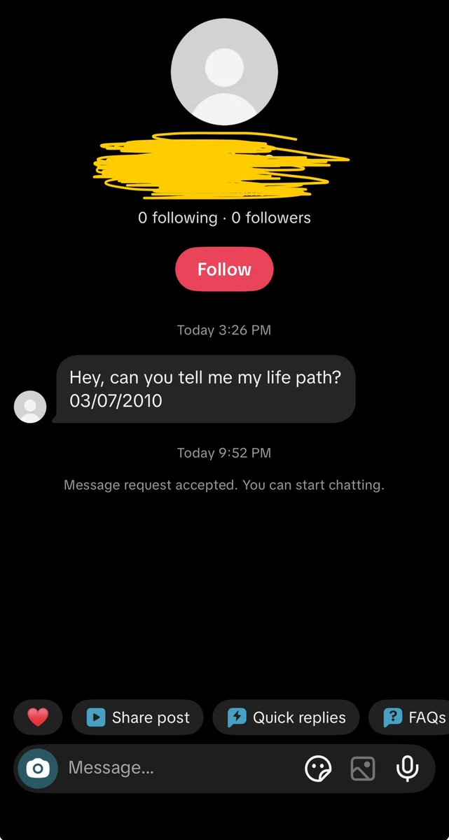 this is why I check my DMs

you sometimes come across young 

people that are interested in this

numerology astrology occult stuff…

honestly it’s beautiful. kids growing up 

are seeing numerology astrology

why GG33 is posting on TikTok…

at least this is why i do it, for