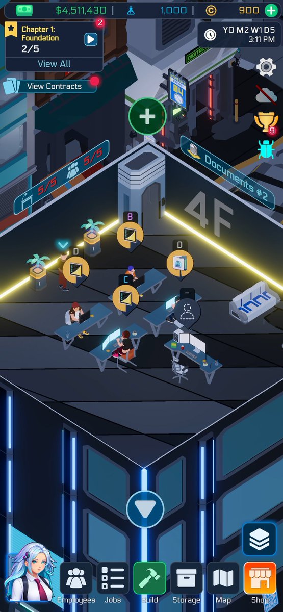 CyberCorpTycoon's tweet image. CyberCorp Tycoon is now LIVE in Early Access!

Build your cyberpunk megacorp. 
Upgrade your office. 
Design products. 
Dominate districts.

Now available on: Android &amp;amp; iOS

#indiegame #indiedev #madewithunity #gamedev #cyberpunk #tycoon