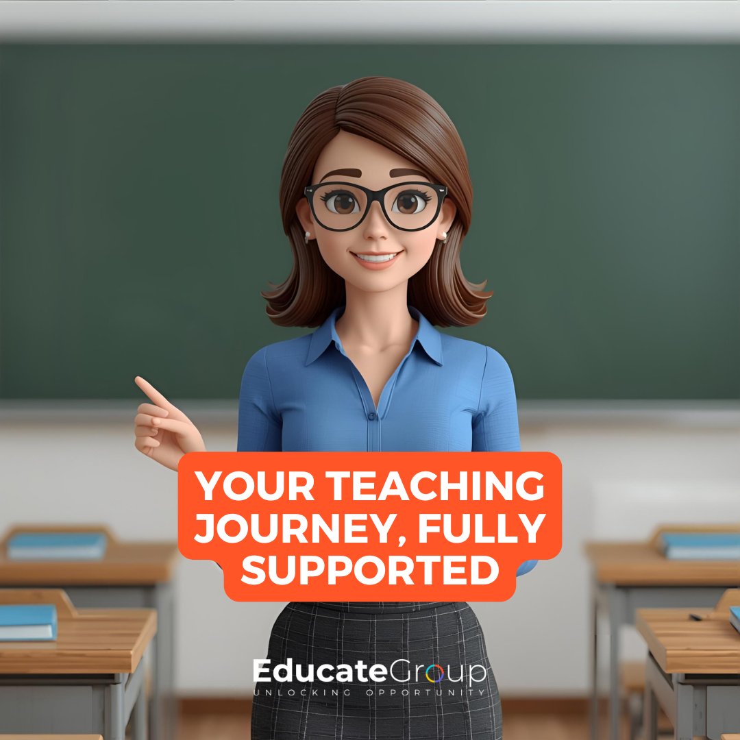 EducateGroup2's tweet image. Looking for support every step of the way? 📚📝

We’re here to help you succeed from your application right through to the classroom and beyond. 👉 educate-group.co.uk/initial-teache…

#teachingtraining #traintoteach #getintoteaching #teach #educationjobs #schooljobs #educate