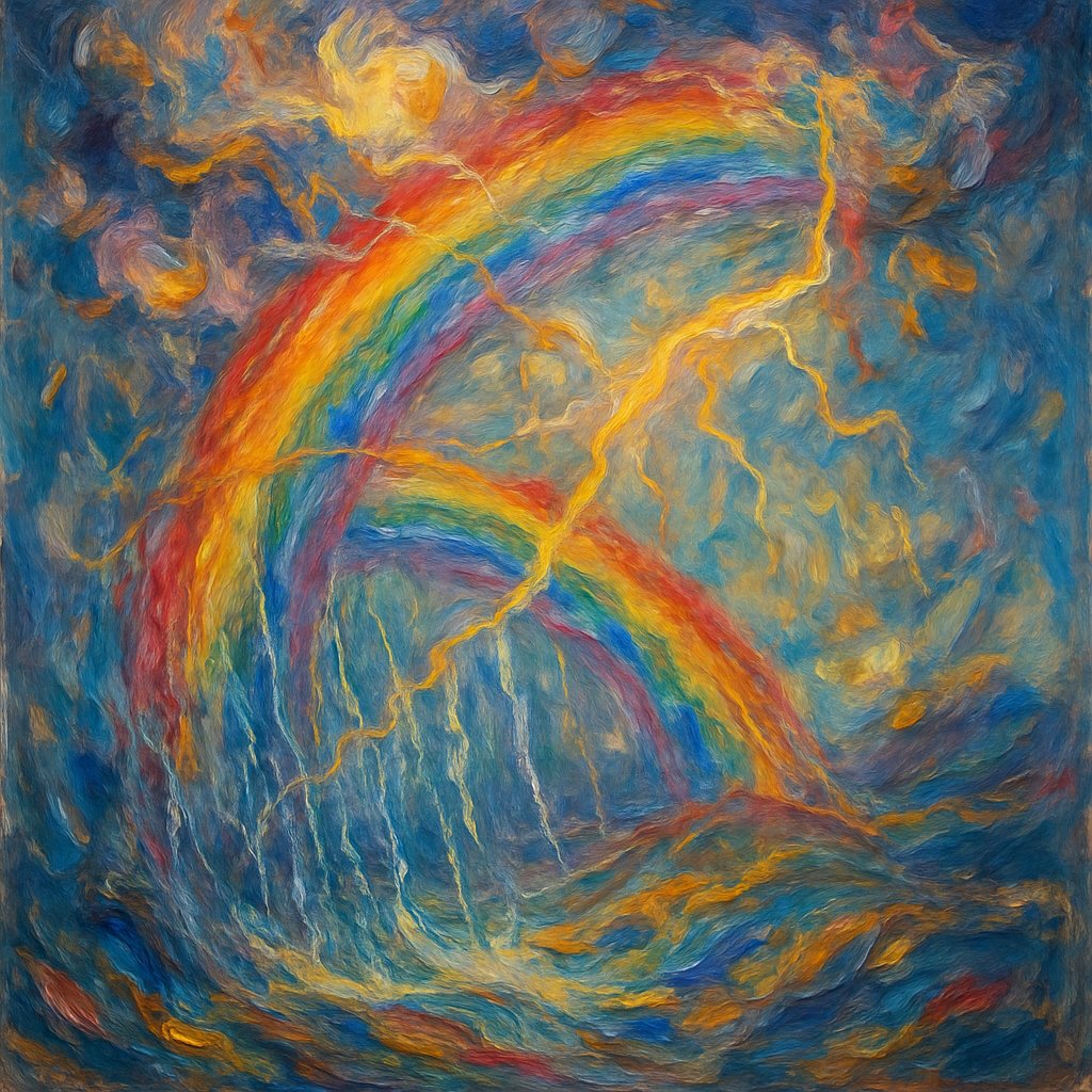 n450s's tweet image. 🎨 Whirlwind of Color | 27-11-2025

~ s4b  |  (35th AOTD)
user emojis: 🌈 🌩️

#WhirlwindOfColor #AbstractArt #HandmadePainting #VibrantHues #NatureInspired #ColorfulChaos #ExpressiveBrushStrokes #WhimsicalArt #EmotionalArt #StormyBeauty