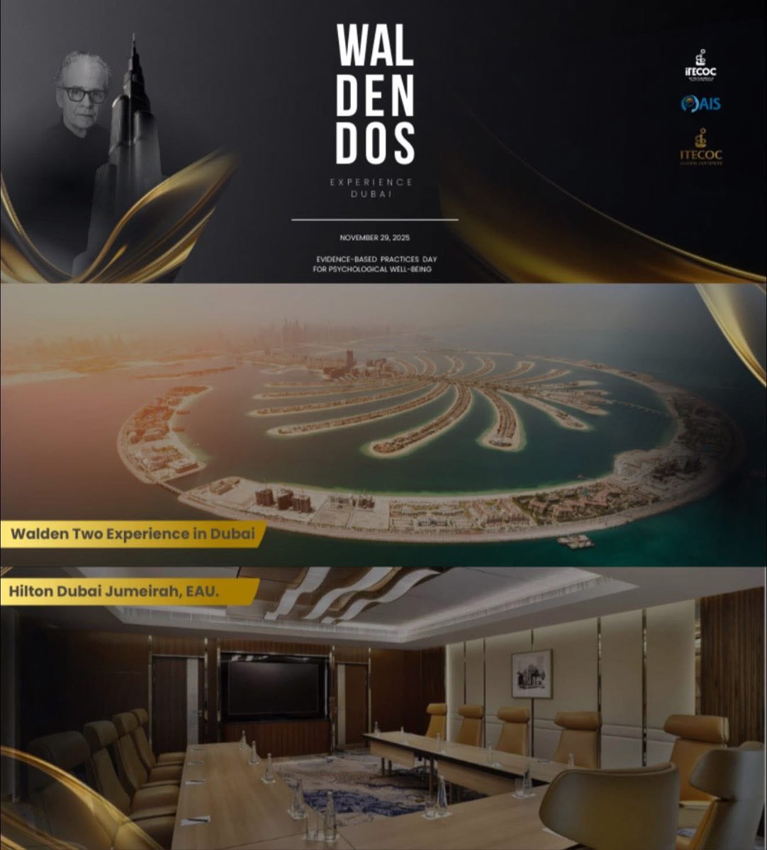 Walden Two Experience en Dubai no solo es un encuentro global que reunirá profesionales de distintos países en el Hotel Hilton Dubai Jumeirah, un lugar que suele recibir celebridades en una ciudad con más de 200 nacionalidades.

itecoc-globalinstitute.com

#ITECOCDubai #WaldenDos
