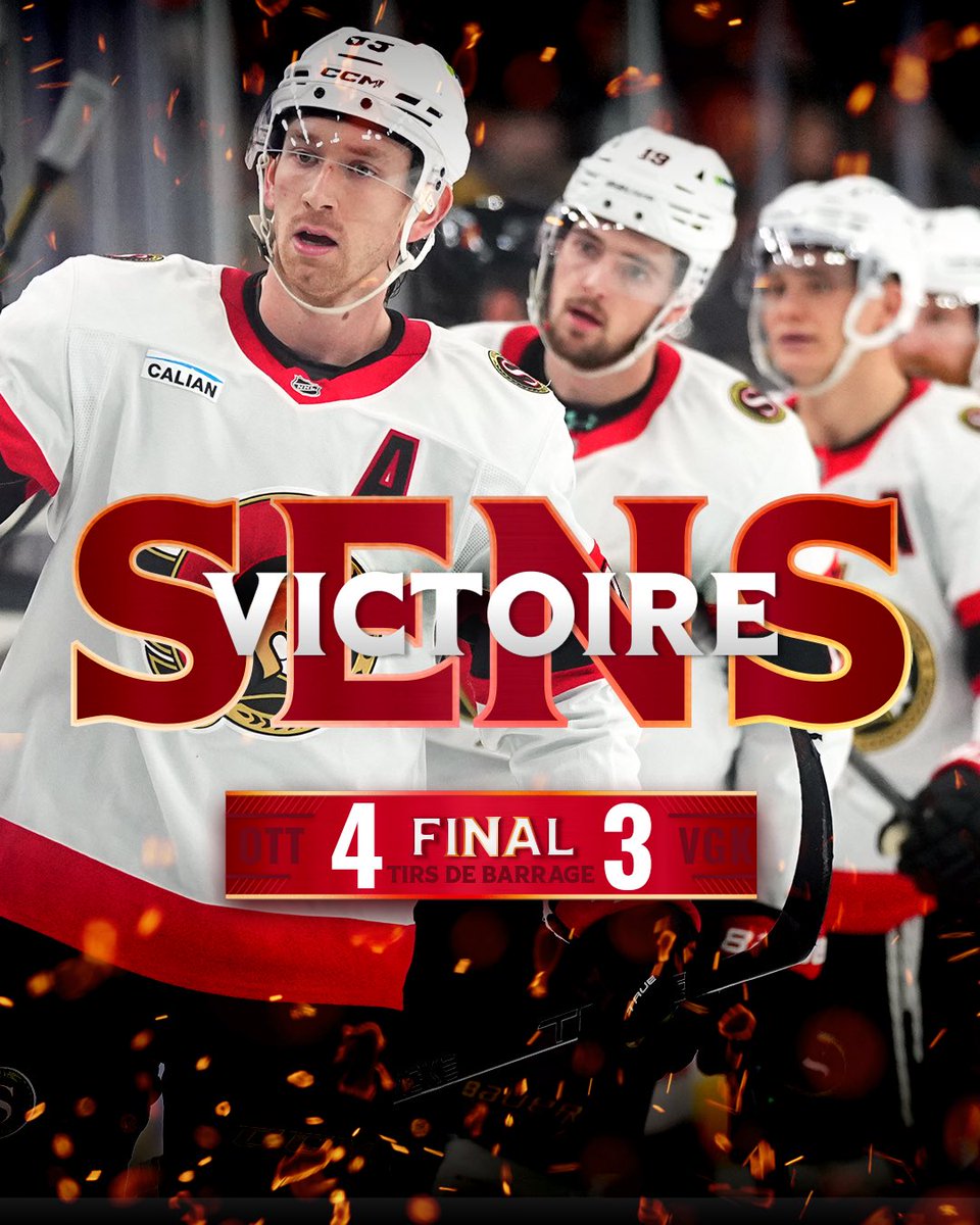 SenateursLNH's tweet image. Rester debout a valu la peine ‼️