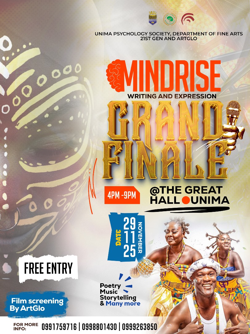 artgloafrica's tweet image. Join us for the Grand Finale of MindRise, a mental health and creative expression initiative by Art &amp;amp; Global Health Center Africa, University of Malawi Psychology Society and 21st Gen.

📍: The Great Hall, University of Malawi – Zomba
⏰: 4:00
 #ArtGlo #MentalHealth  #Expression