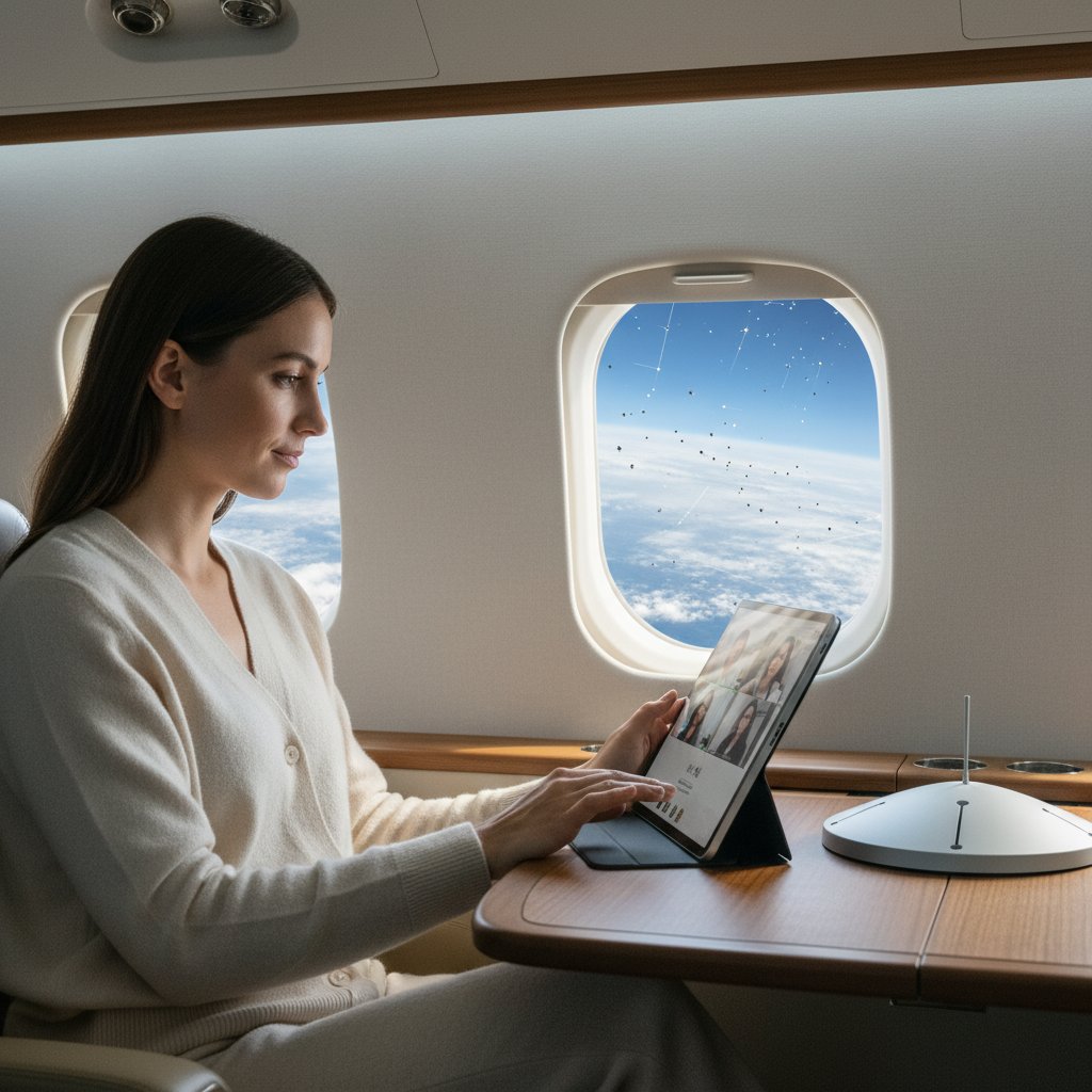planepostcom's tweet image. Low Earth Orbit satellites are revolutionizing cabin Wi-Fi.
Latency issues are virtually disappearing.
Passengers now expect office-grade speeds at 40,000 feet.

#BizAv #InflightConnectivity #AviationTech
