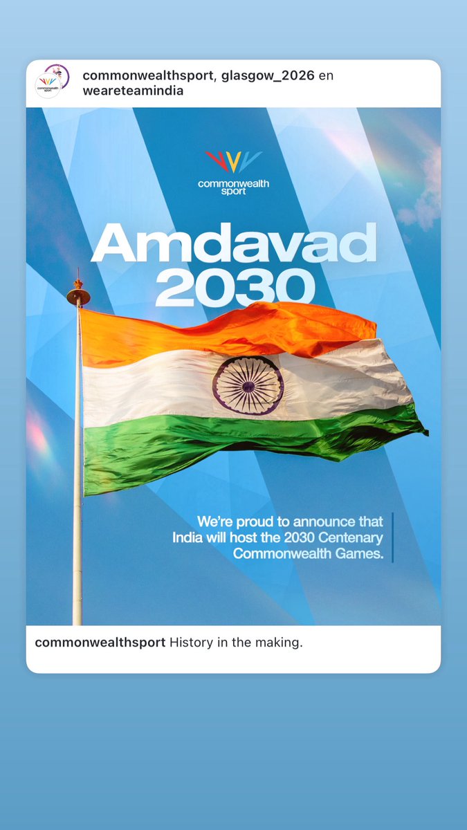 Congratulations India! This is fantastic news that will inspire young people to take up sports.