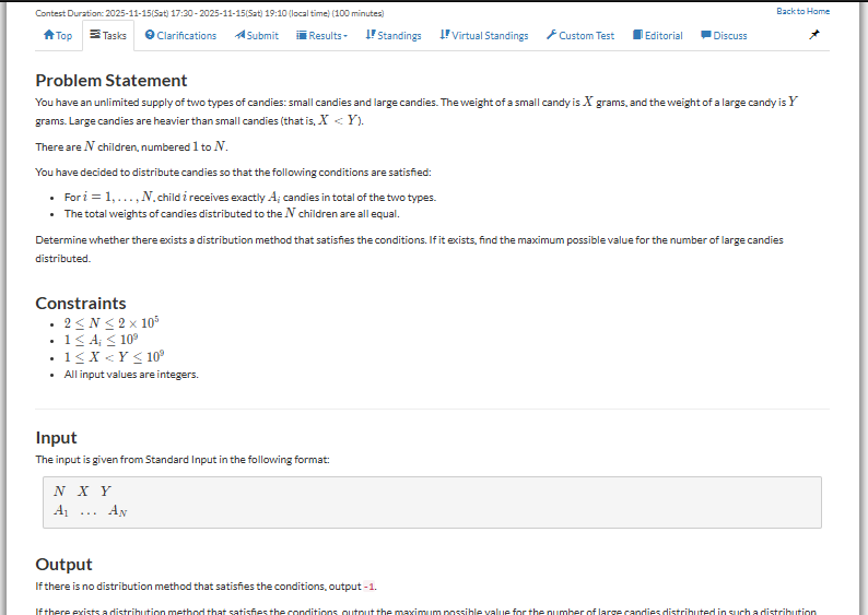 Divyansh91565's tweet image. Could any pro cper solve this problem and tell me the intuition and approach I tried so hard to understand the editorial and even gpt is not explaining properly...
atcoder.jp/contests/abc43…