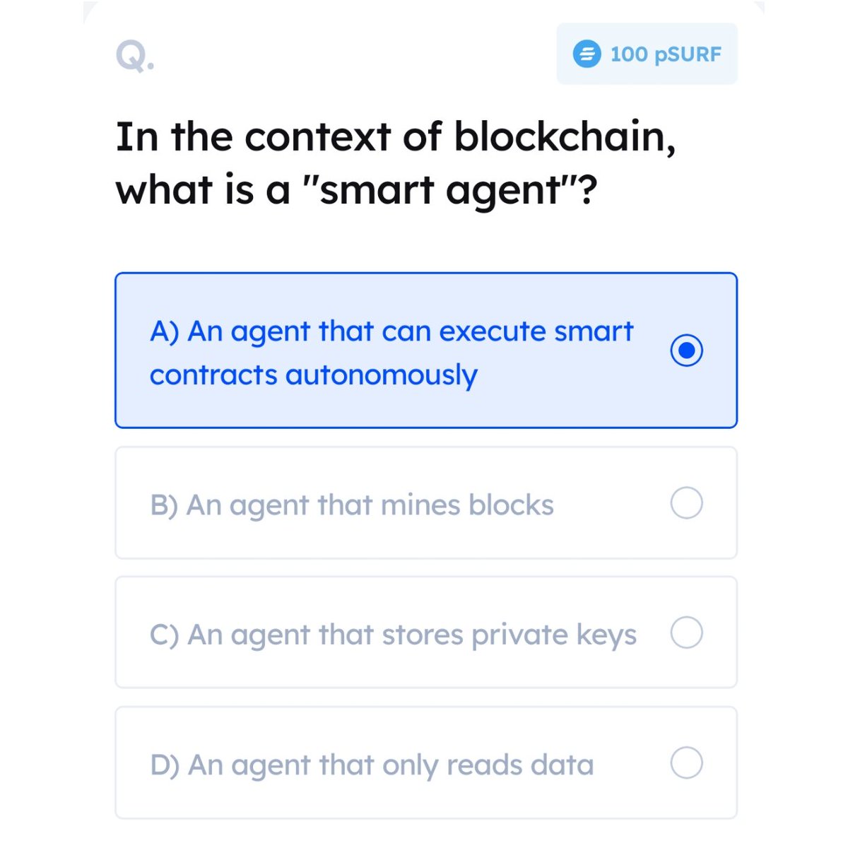 CryptoBetula's tweet image. 🌊 Marina Protocol Pulse!

🗓️ Thursday, 27.11.2025.
🤖 A smart agent is like a robot lawyer. It reads the contract and executes it without hesitation.
🦈 Mark A to trust agents that autonomously run smart contracts! ⚙️📜

#MarinaProtocol #SmartAgent #BlockchainAI #DailyQuiz