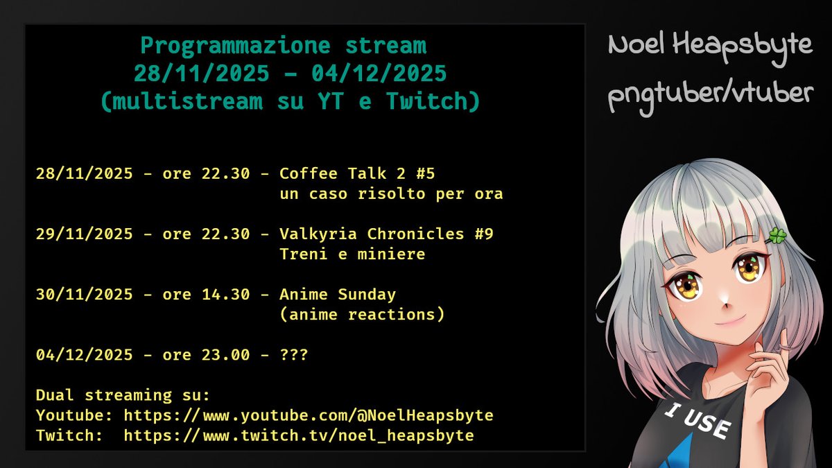 Programma degli stream, con una aggiunta misteriosa...
