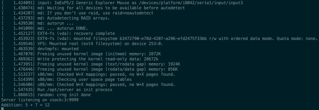 popovicu94's tweet image. You don&apos;t necessarily need networking to connect to your Linux VM.

No IP addresses. No SSH keys. No firewall rules. No routing tables.

If you are on the same physical machine, TCP/IP can be just overhead.

Meet AF_VSOCK.

It’s a special address family in the Linux kernel…