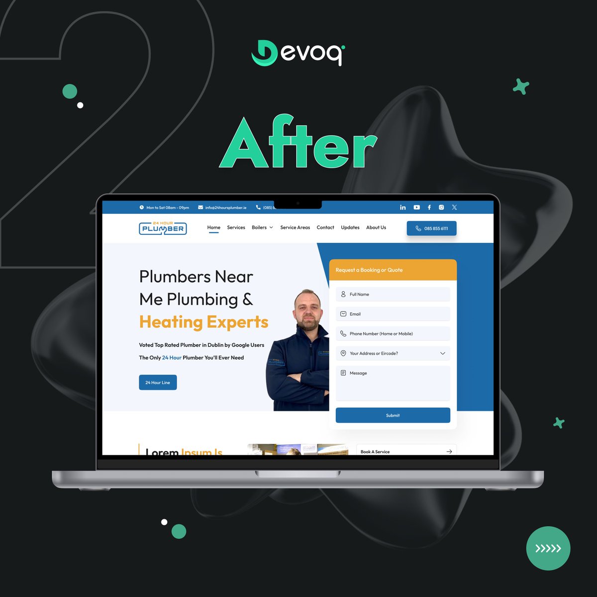 Devoq_Design's tweet image. From cluttered to clear, this Before/After reveals how thoughtful UI and structured UX can completely change the digital experience.

Visit our website for more details: devoqdesign.com

Email Us: sales@devoqdesign.com

#DevoqDesign #MindEaseApp #plumberwebsitedesign