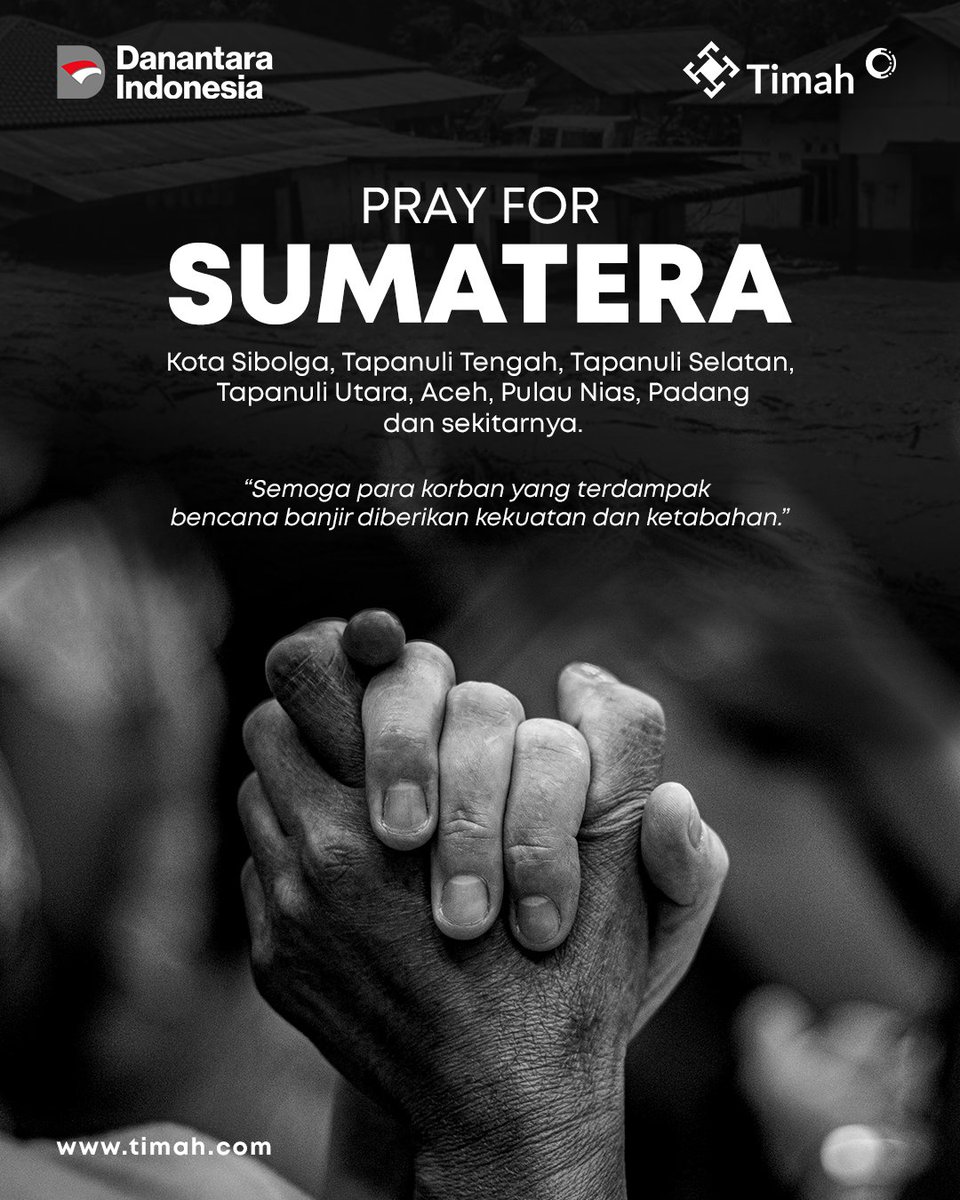 Doa terbaik kami untuk seluruh masyarakat yang terdampak agar senantiasa diberi kekuatan, keselamatan, dan pemulihan yang cepat. 🤍

Mari bersama-sama mendukung dan mendoakan saudara-saudara kita.

#PrayForSumatera