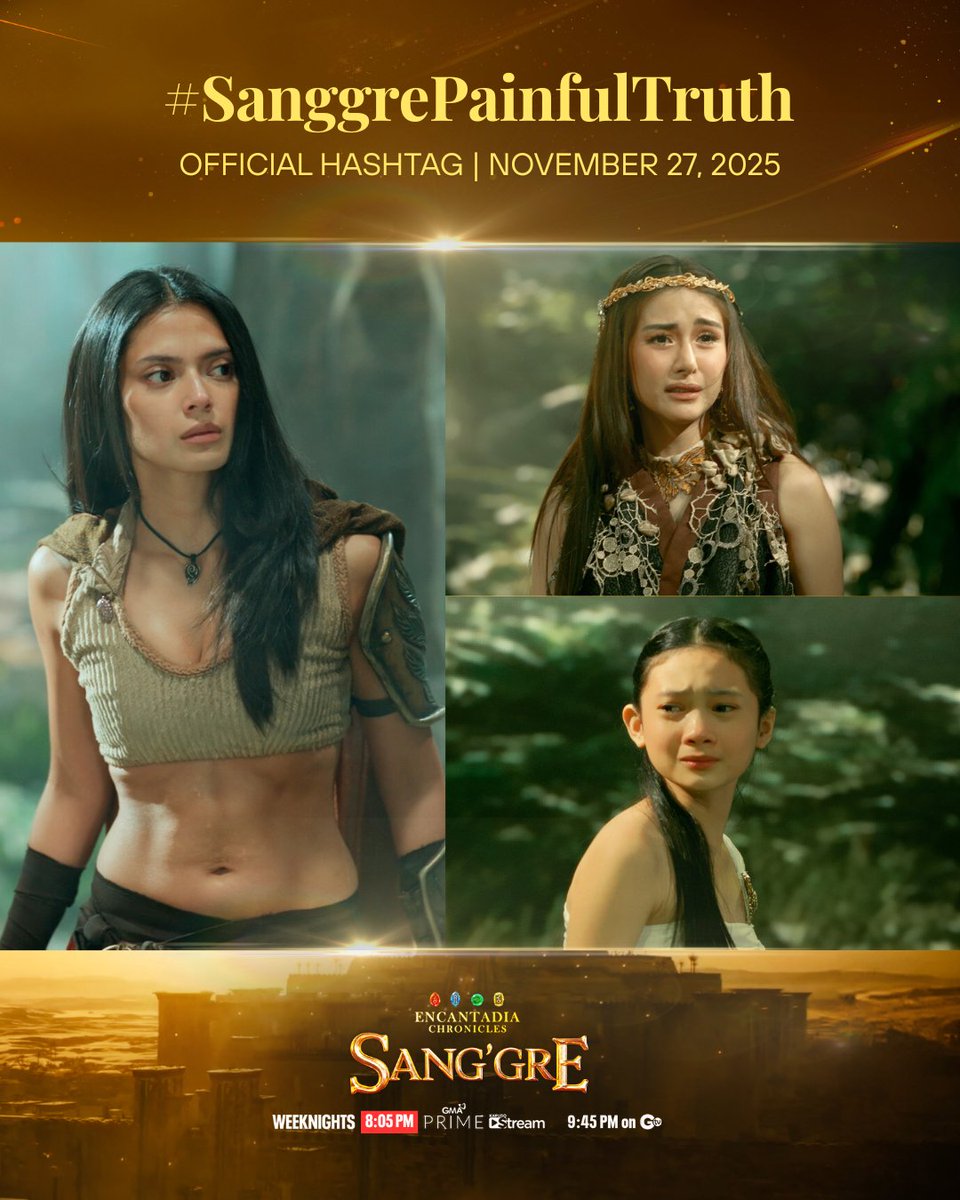 Lalabas na ang masakit na katotohanan tungkol sa pagkamatay ni Gaiea! 🥲 

Official hashtag: #SanggrePainfulTruth

#Sanggre | 8:05 PM sa GMA Prime at Kapuso Stream, 9:45 PM sa GTV