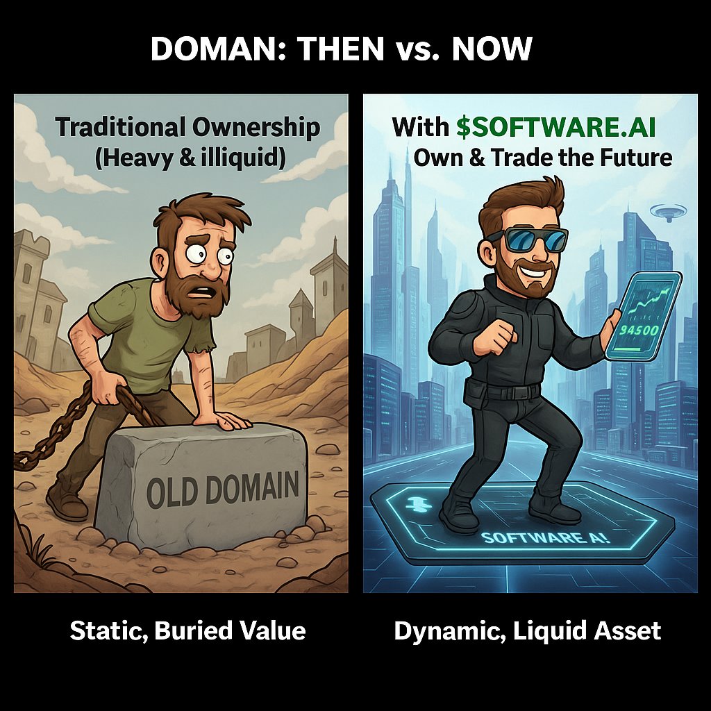 moozzook's tweet image. No more dead-end domains. $SOFTWARE.AI is building true liquidity for domain assets. The market finally changed. 🚀

Huge leap forward by @domaprotocol 

#TokenizedAssets #DEFİ