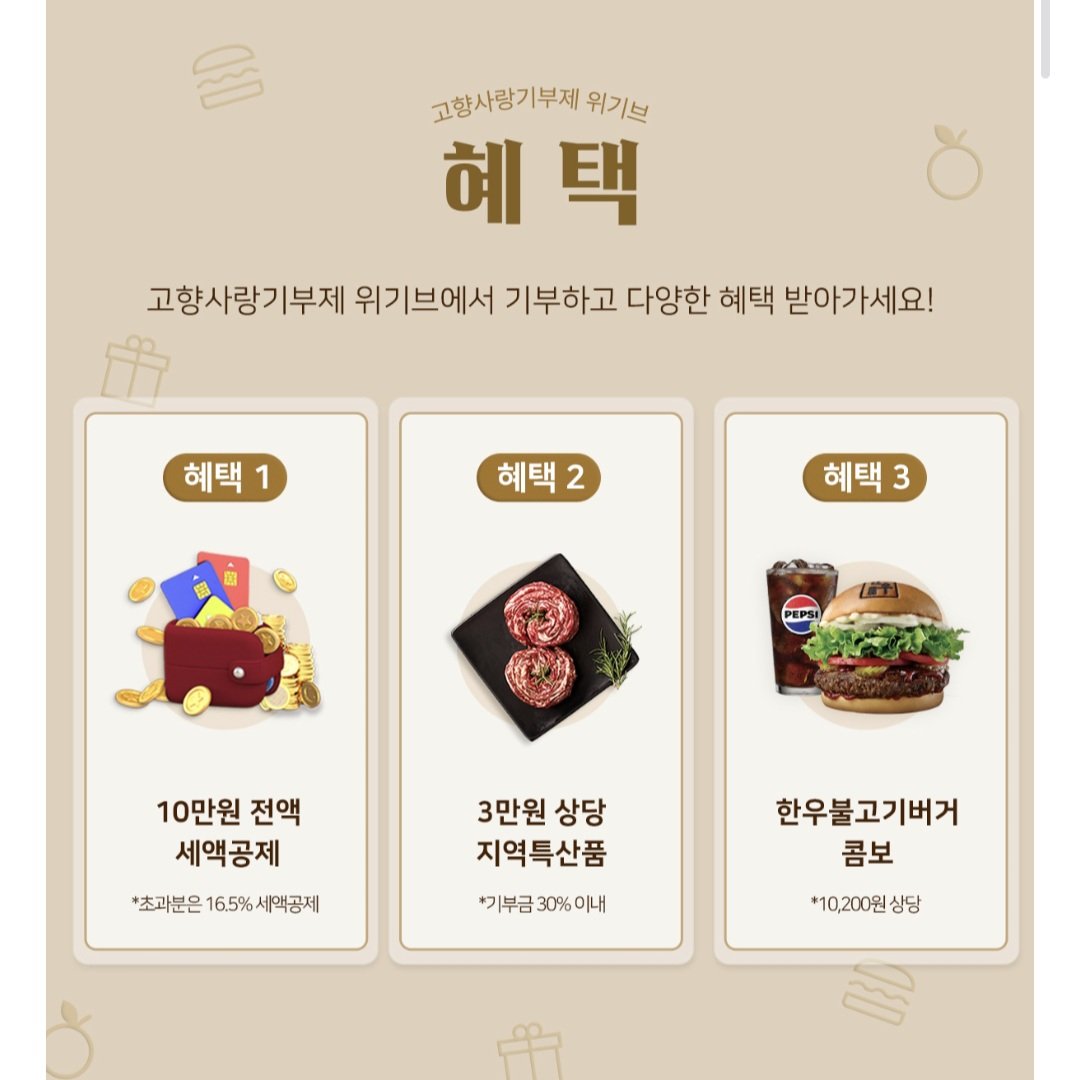 01miny_vely's tweet image. [긴급] 10만원 기부하면 14만 5천원 돌려준다 ㄱㄱㄱ
엘포인트 앱에서 광주 동구에 10만원 기부하면
연말정산 때 세금 10만원 깎아줘서 이미 회수 완료인데
지역 특산물(한우, 삼겹살)이랑 롯데리아 한우불고기, 엘포인트 5천원까지 줌
안 할 이유가 없음
abr.ge/ei6fvz