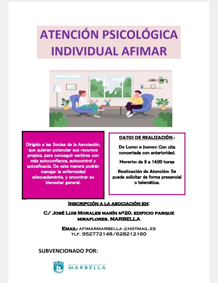 AFIMARMARBELLA's tweet photo. NUEVOS HORARIOS DE NUESTRAS ACTIVIDADES Y TALLERES https://t.co/Nx7RrASfZi