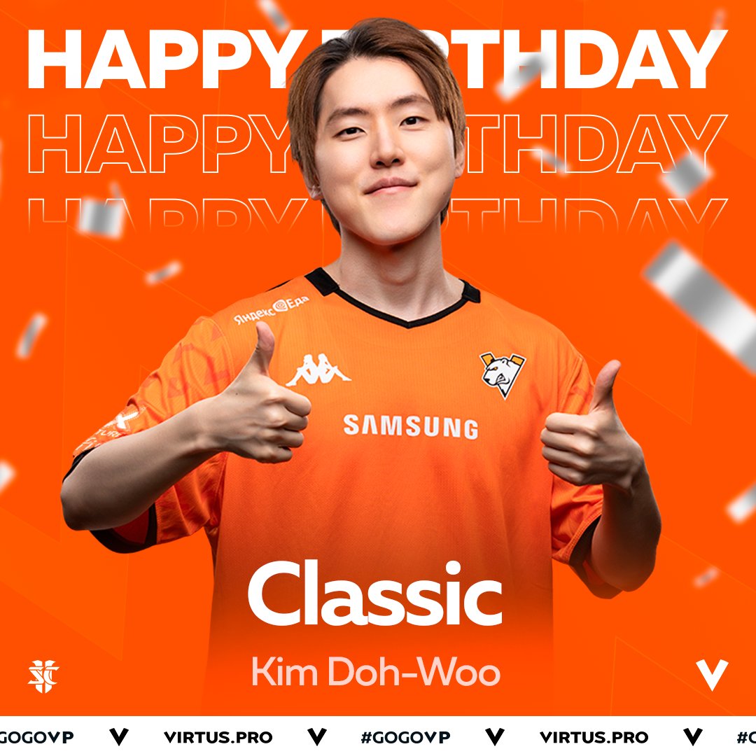 virtuspro's tweet image. Happy Birthday, @SC2_Classic 🎉

Wishing you strong tournament runs, confident wins no matter the matchup, and the motivation that keeps you moving only forward. May each year bring you more strength, experience and add new trophies to your collection 😎 

Enjoy your day, Bear 🧡…