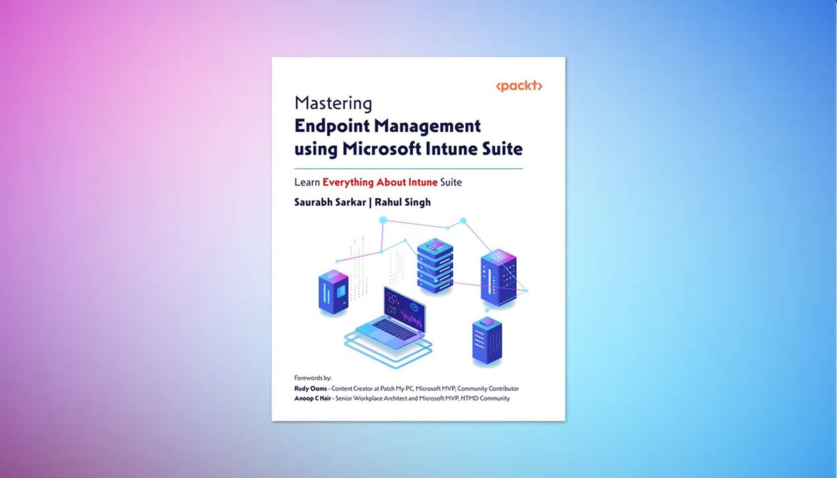 NDeWestelinck's tweet image. Just finished my first book review! A fantastic resource for Microsoft Intune admins: Mastering Endpoint Management using Microsoft Intune, published by @PacktPublishing  and written by Saurabh Sarkar and Rahul Singh. 📖 #Review #Packt #MSIntune

🔗 nickydewestelinck.be/2025/11/27/boo…